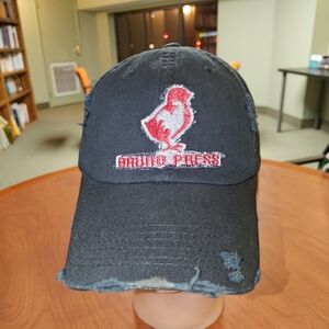 Bruno Press Heavily Distressed Strapback Hat Cap